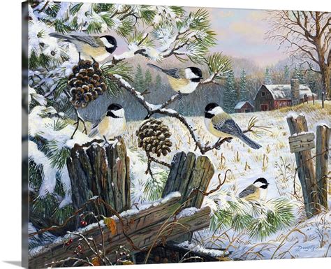 Safe Haven Chickadees Wall Art Canvas Prints Framed Prints Wall Peels Great Big Canvas