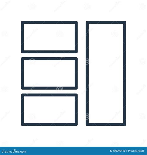 Layout Icon Vector Isolated On White Background Layout Sign Stock