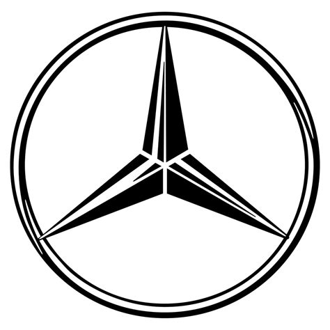 Png آرم بنز لوگو سیاه و سفید ماشین بنز Black Mercedes Benz Logo Png