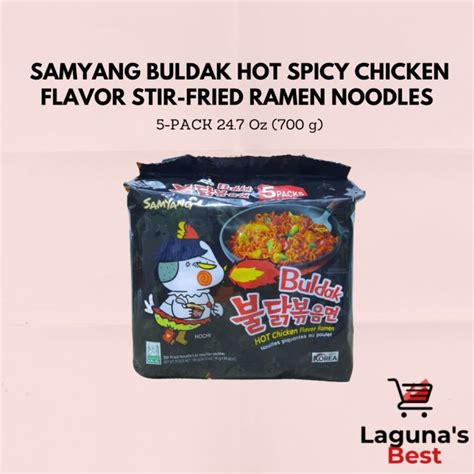 Samyang Buldak Hot Spicy Chicken Flavor Stir Fried Ramen Noodles Pack Oz G Lazada Ph