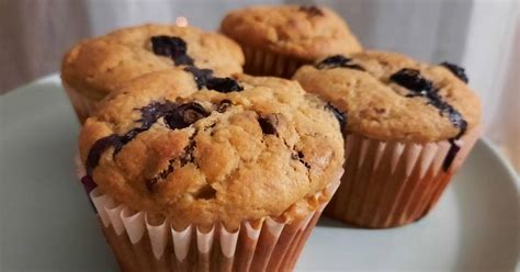 Mogyoróvajas banános muffin tejmentes tojásmentes Dorina receptje