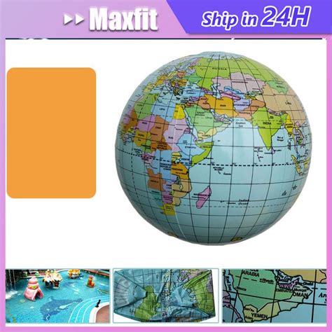 Jual Cm Globe Bola Dunia Tiup Balon World Earth Ocean Map Ball Untuk