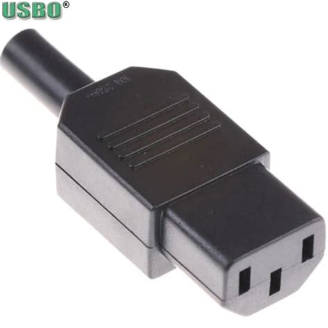 New Diy 10a 250v Black Iec320 C13 C14 Male Female Plug Rewirable Pdu Ups Receptacle Power Cable