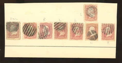 U S Used Set Fancy Cancels United States General Issue Stamp