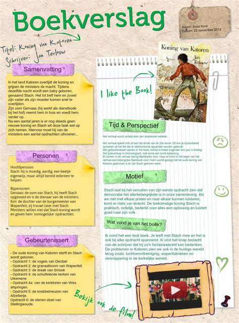 boekverslag voorbeeld boekverslagen leren lezen poster