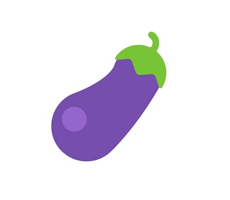 Premium Vector Eggplant Vector Isolated Icon Eggplant Emoji