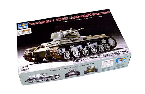 Trumpeter 07233 Military 1 72 Russian KV1 M1942 Lightweight Tank HK