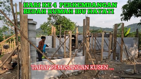 Hari Ke Empat Perkembangan Bedah Rumah Bu Hayati Pengecoran Tiang