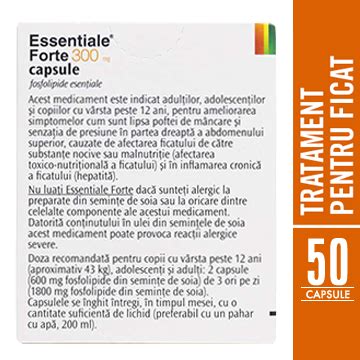 Essentiale Forte 300 Mg 50 Capsule Sanofi Farmacia Tei Online