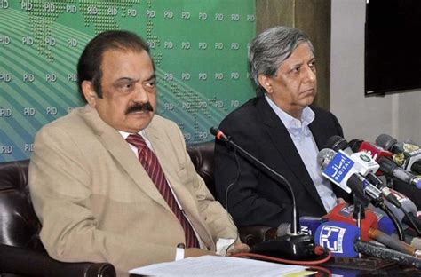 Interior Minister Rana Sanaullah With Minister For Law And Justice