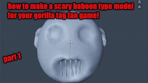 How To Make A Scary Baboon Monster Head For Your Gorilla Tag Fan Game