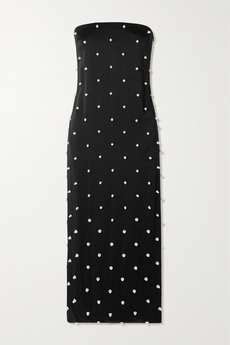 Black Embellished Crepe Midi Dress Givenchy Net A Porter