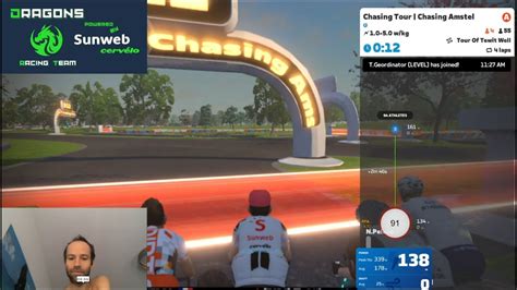 Chasing Amstel Zwift Race Cat A Tour Of Tewit Well Youtube