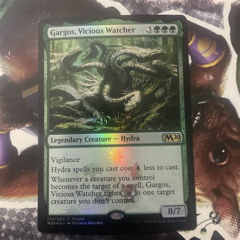 Mtg Gargos Vicious Watcher Core Set 2020 172280 Foil Promo For Sale