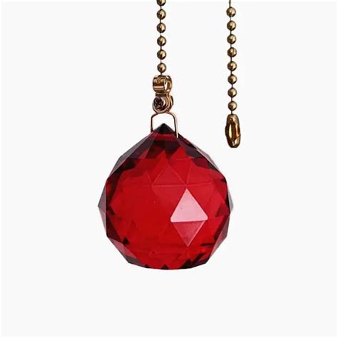 Crystal Ball Red (लाल स्फटिक बॉल) | Buy Clear Crystal Red Ball