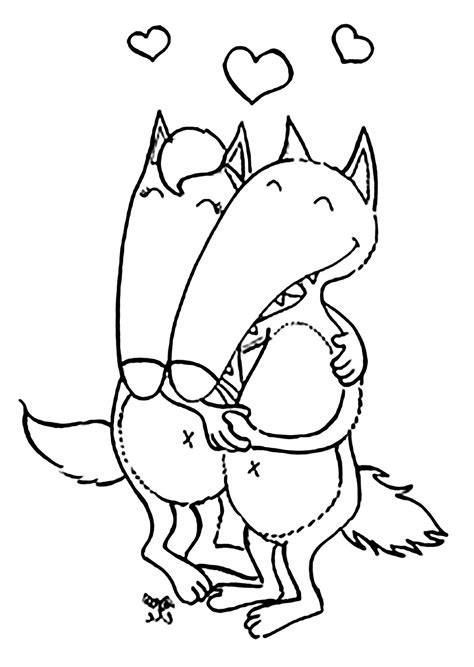 Loup Coloriage De Loups Coloriages Pour Enfants Images