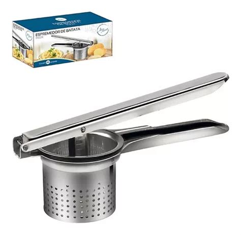 Amassador Espremedor De Batatas Legumes Em Inox Profissional Mercadolivre