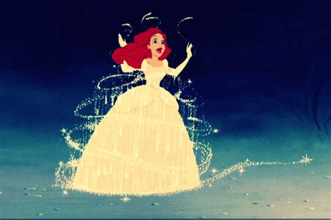 Ariel in Cinderella's dress - Disney Princess Fan Art (14189463) - Fanpop