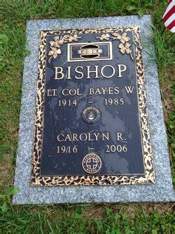 Bayes Wesley Bishop Find A Grave Memorial