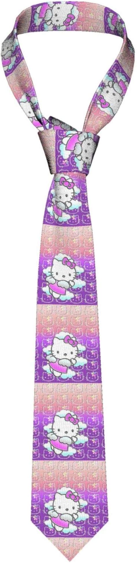 Hello Kitty Mens Necktie Self Tie Adjustable Novelty Ties