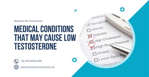 Medical Conditions That May Cause Low Testosterone Balance My Hormones