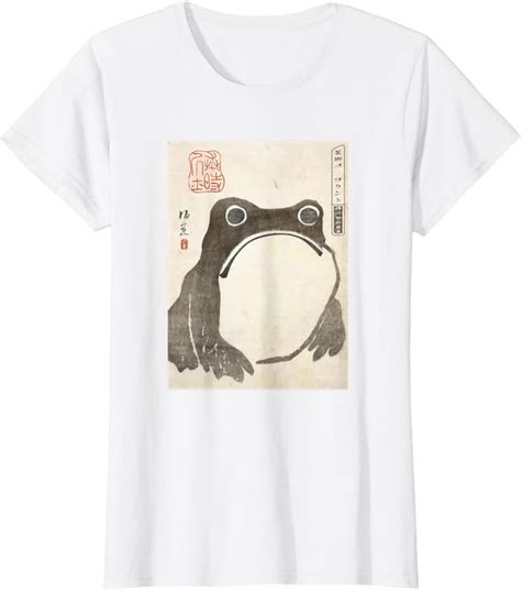 Grumpy Frog Japanese Art Print T Shirt