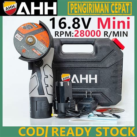 Jual Ahh Angle Grinder Mini Cordless Portable Baterai Volt