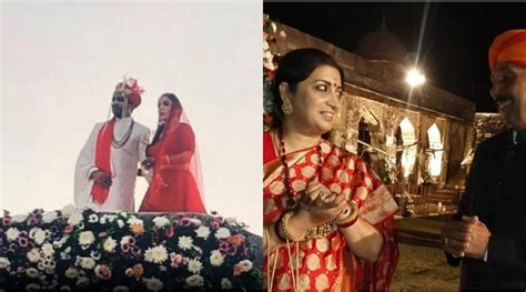 Smriti Irani’s daughter Shanelle gets married in a gorgeous red lehenga ...