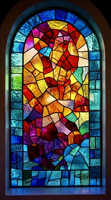 stained glass watercolor stain glass window art abstract stained