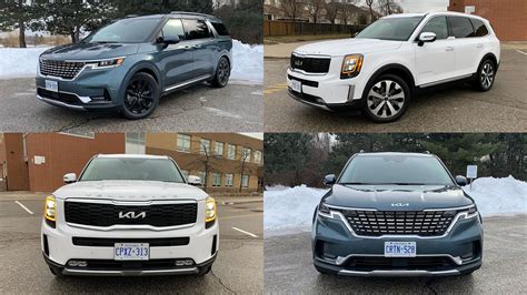 Van Splaining Comparison 2022 Kia Carnival Vs Kia Telluride Driving