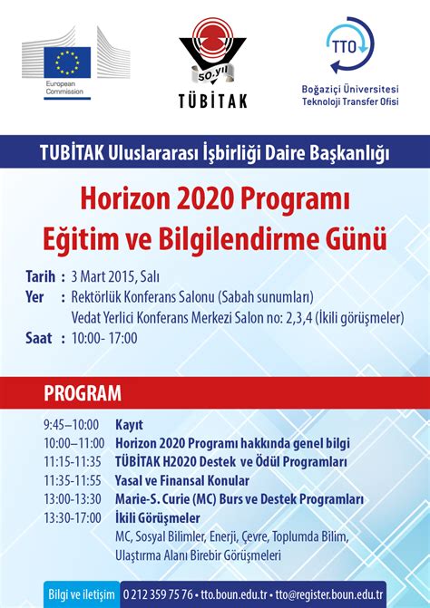 Horizon Program E Itim Ve Bilgilendirme G N Takvim Boun Edu Tr