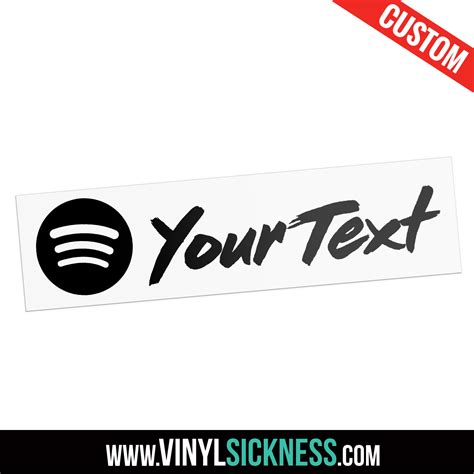 CUSTOM SPOTIFY USERNAME SIMPLE • STICKERS