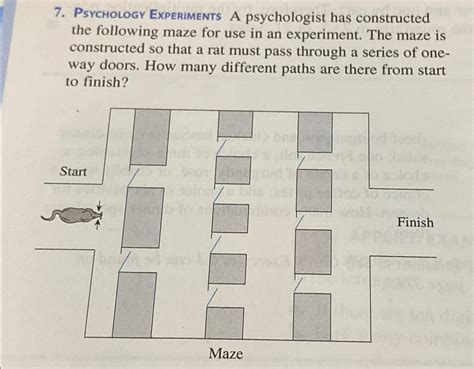 Solved Psychology Experiments A Psychologist Has Constructed Chegg