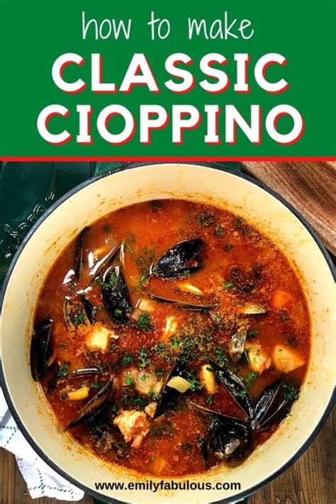 Easy Cioppino Seafood Soup | Ina Garten | San Francisco | EmilyFabulous