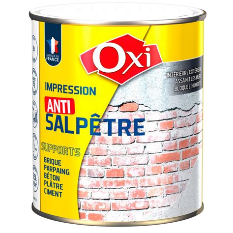 Traitement Incolore Anti Salpêtre Murs Humides OXI Manubricole