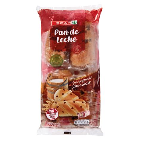 Pan De Leche Con Pepitas De Chocolate Spar 8 Und 365 Grs Spar