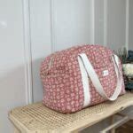 Grand Sac Voyage Matelass Marsala Feuilles Mavelio Cr Ations