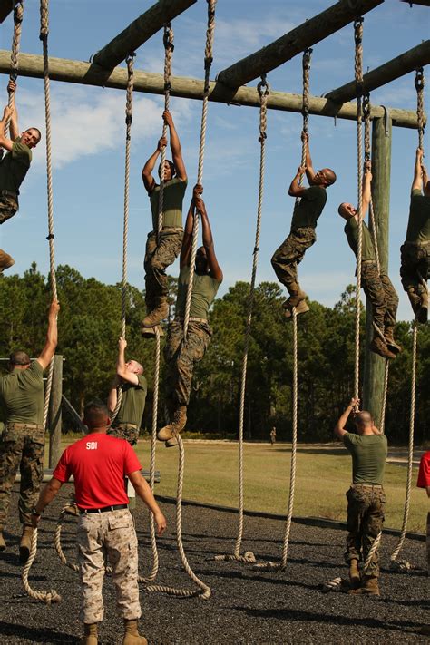 Dvids Images Photo Gallery Marine Recruits Exposed To Battle Zone Obstacle Course On Parris