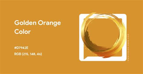 Golden Orange color hex code is #D7942E