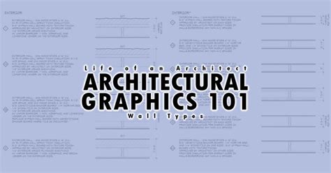 Architectural Graphics 101 Wall Types Life Of An Architect