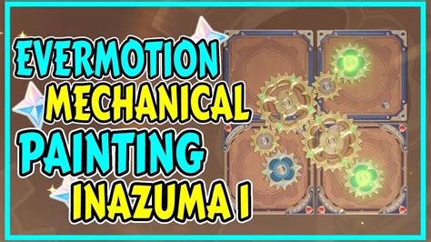 Evermotion Mechanical Invoker Painting Inazuma 1 Gear Puzzle Event