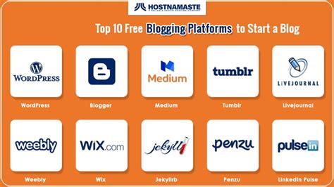 Top 10 Free Blogging Platforms to Start a Blog - Launch a Blog Without ...