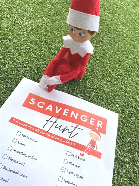 Elf On The Shelf Scavenger Hunt Free Printables Parties Made Personal