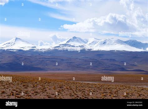 Landscape of the Bolivian highlands. Desert landscape of the Andean ...