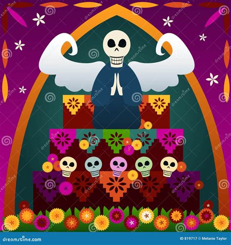 Day of the Dead Altar stock vector. Illustration of arch - 819717