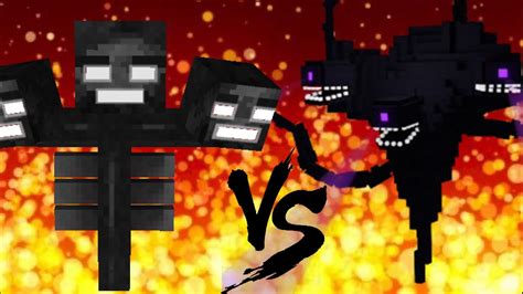 Witherzilla Vs Wither Storm Mcpe Mob Battles Youtube