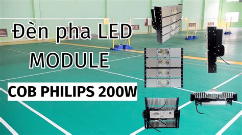 Đèn pha LED module philips 200w cho sân bóng đá l Đèn LED philips COB