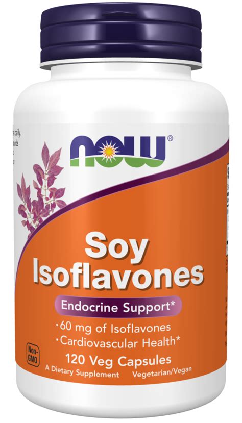 Soy Isoflavones Veg Capsules | Vegan | NOW Supplements