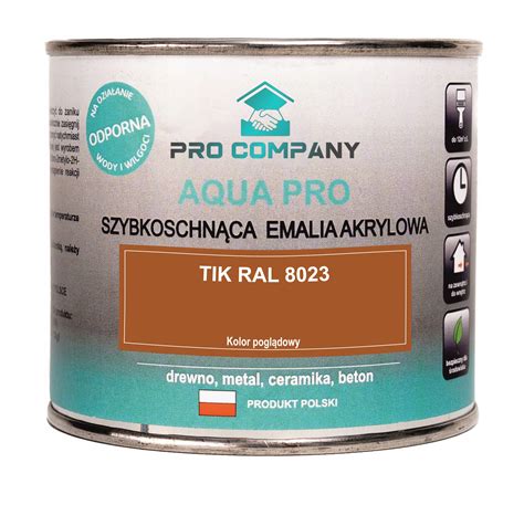 AQUA PRO Emalia Akrylowa Szybkoschnąca 0 2L Tik RAL 8023 8023 Cena