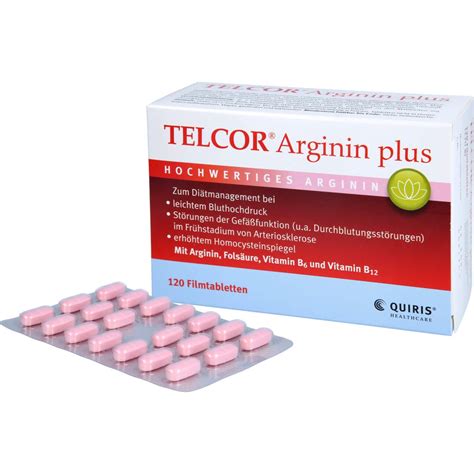 Telcor Arginin Plus Filmtabletten 120 St Unsere Kleine Apotheke